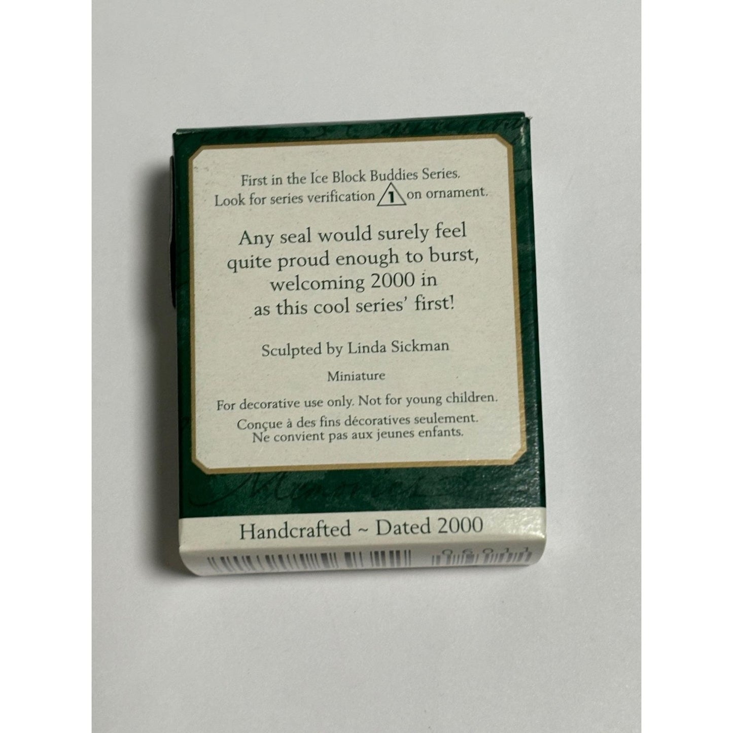 2000 Ice Block Buddies #1 Seal ~ Collector's Series Hallmark Miniature Ornament