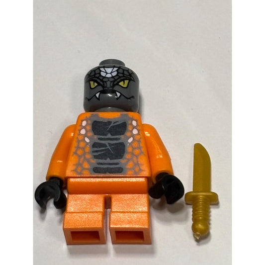 LEGO Ninjago Snike njo063 Minifigure with Weapon - Set 9448 Samurai Mech