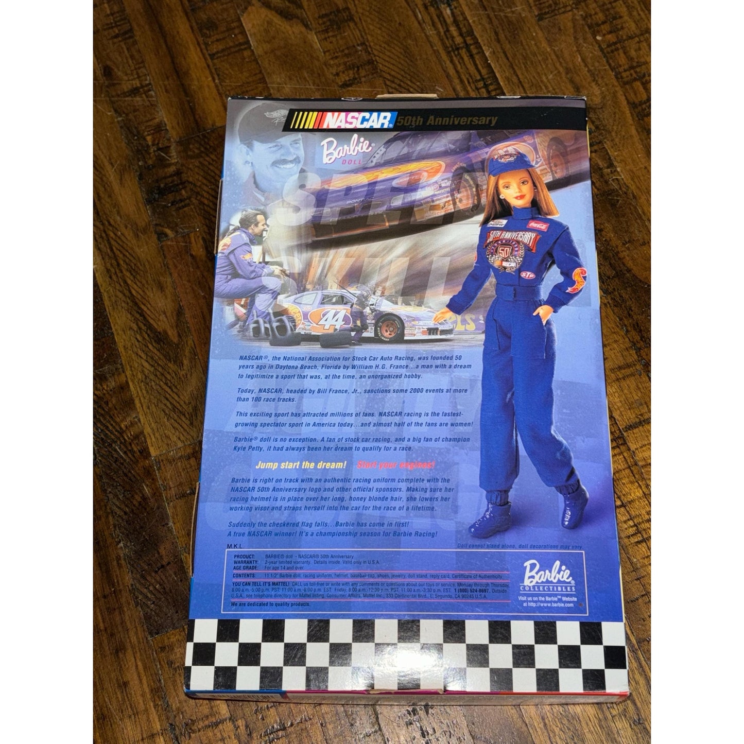 Barbie 50th Anniversary NASCAR Collector Edition Doll #20442 Mattel 1998