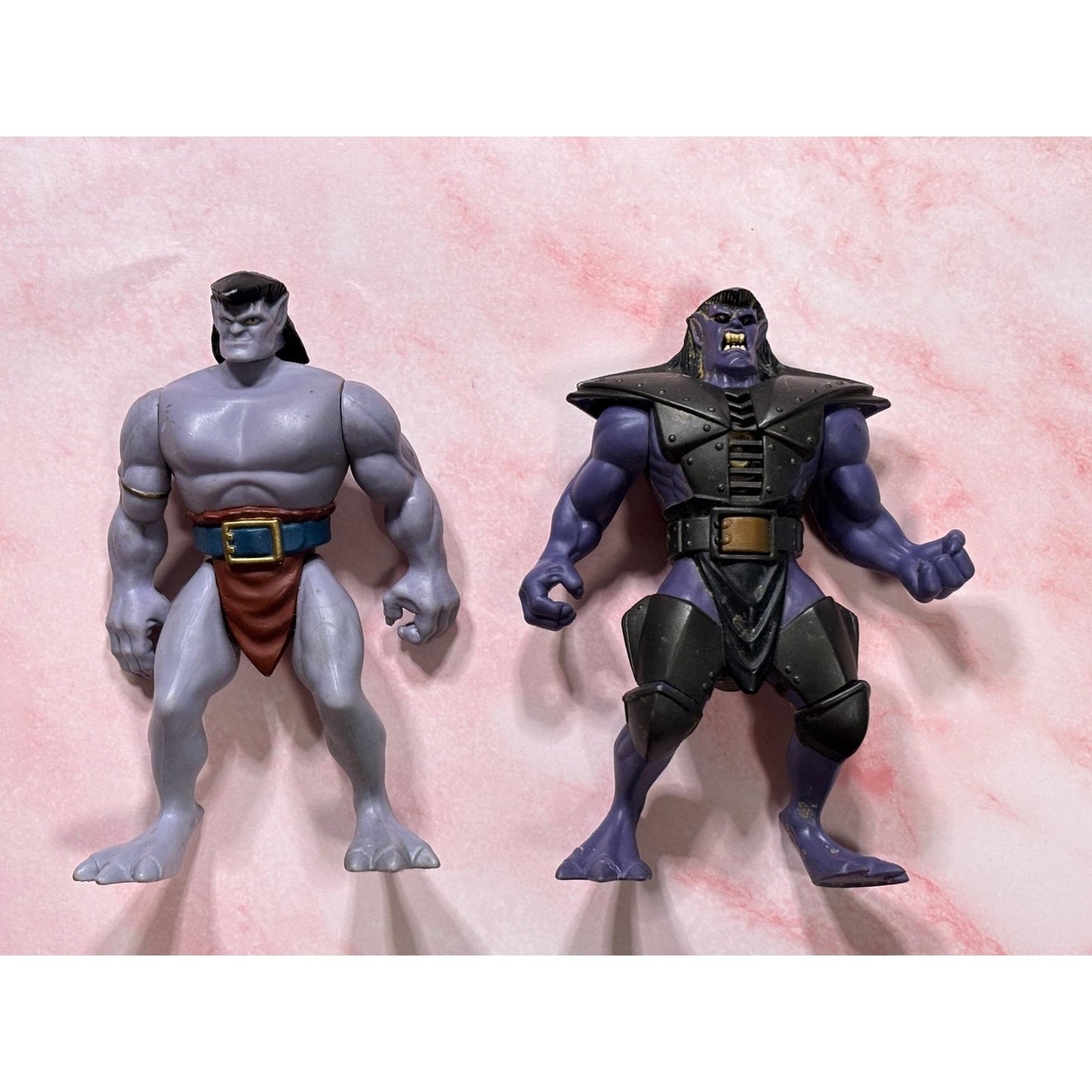 Lot of 2 1995 BVTV Goliath Gargoyles 5.5" Action Figures