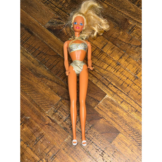 Sun Sensation Barbie Doll Mattel 1991 #1390 Out Of Box In Original Suit Vintage
