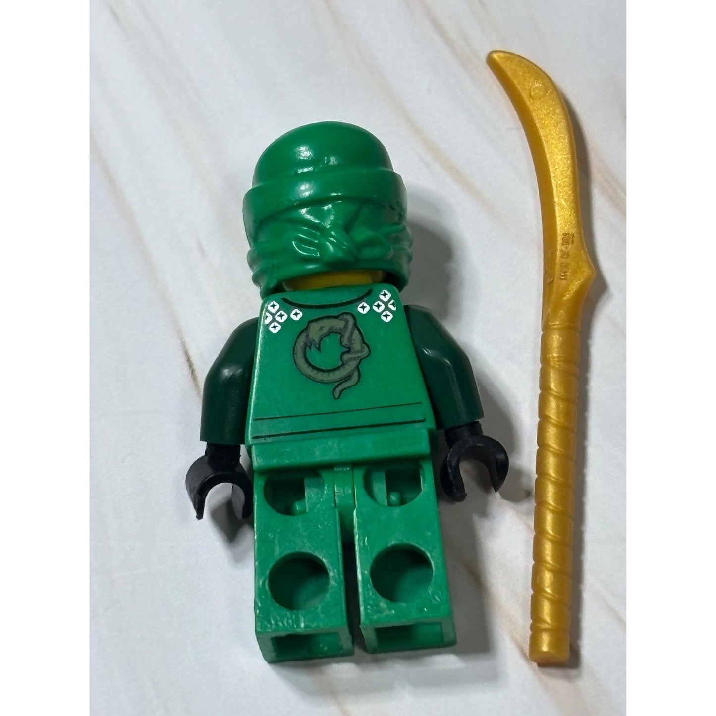 LEGO Ninjago Lloyd ZX Green Minifigure Shoulder Armor njo065 9450 9574 w/ Swords