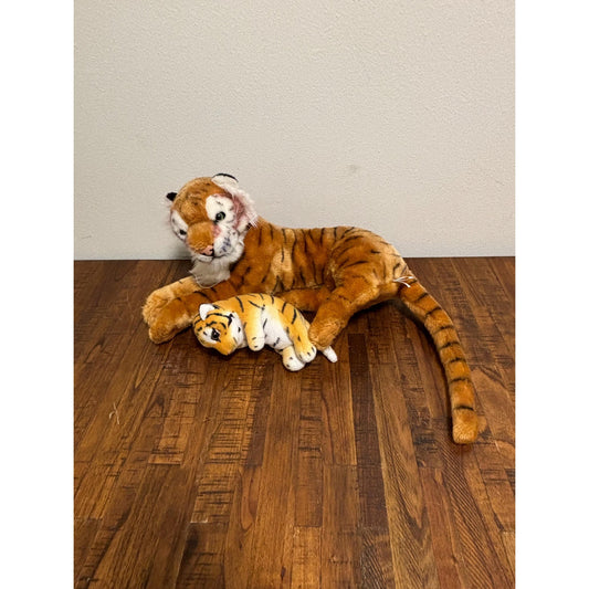 Orlando Busch Gardens Sea World Tiger Plush 24” & Adventure Planet Cub 9”
