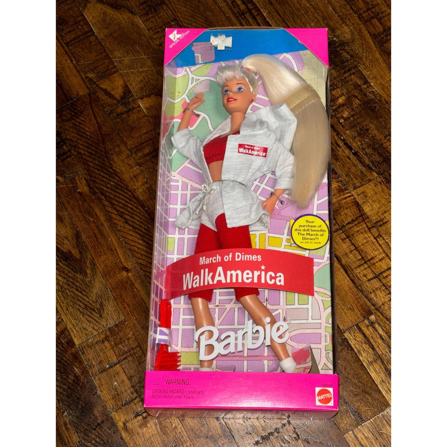 March of Dimes Barbie Kmart Special Edition 18506 1997 NIB