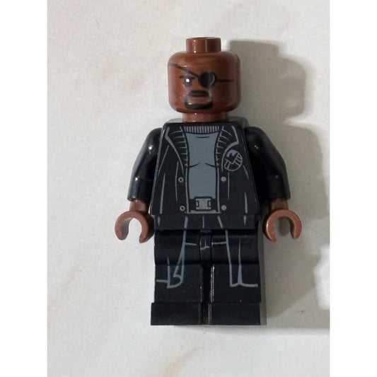 Lego Minifigure Nick Fury (SH0585a) From Spider-Man Far From Home Set 76130