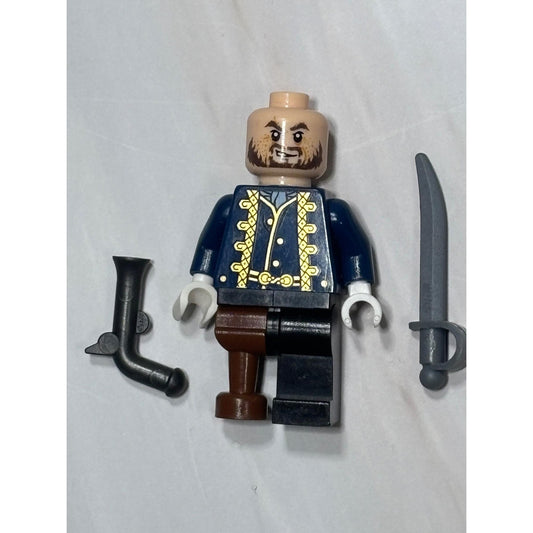 Lego Pirates of the Caribbean Minifigure POC028 POC28 Hector Barbossa Pegleg