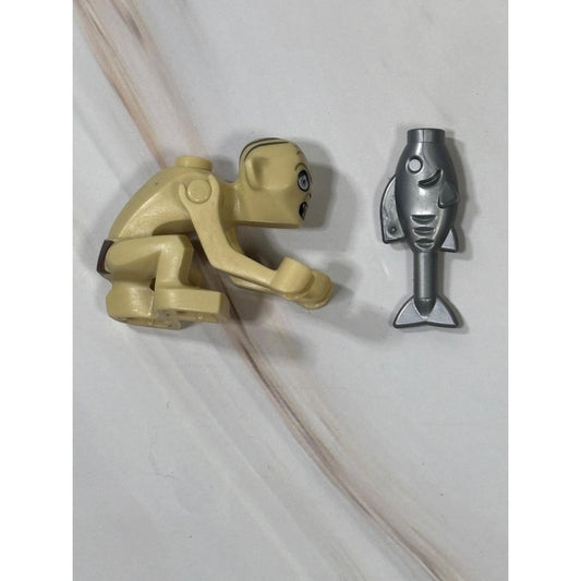 Lego Minifigure Lord of the Rings Gollum Wide Eyes lor005 9470 Shelob Attacks