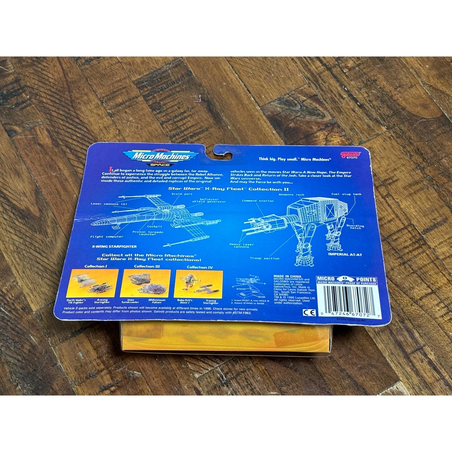 Lot of 3 Star Wars Micro Machines 2 X-ray Fleet Collection & Empire Strikes Back