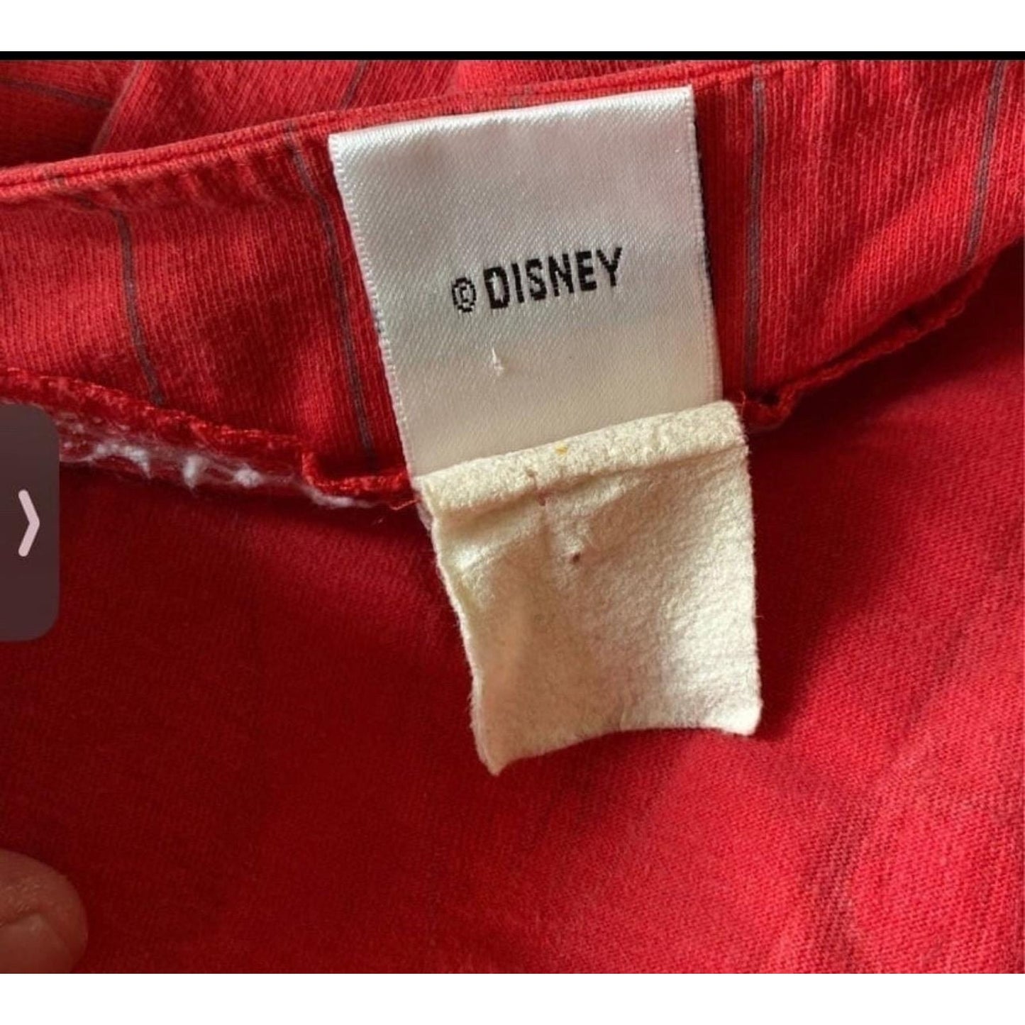 Vintage Rare Disney Studios #28 Team Mickey Mouse Goofy Red Baseball Jersey XL