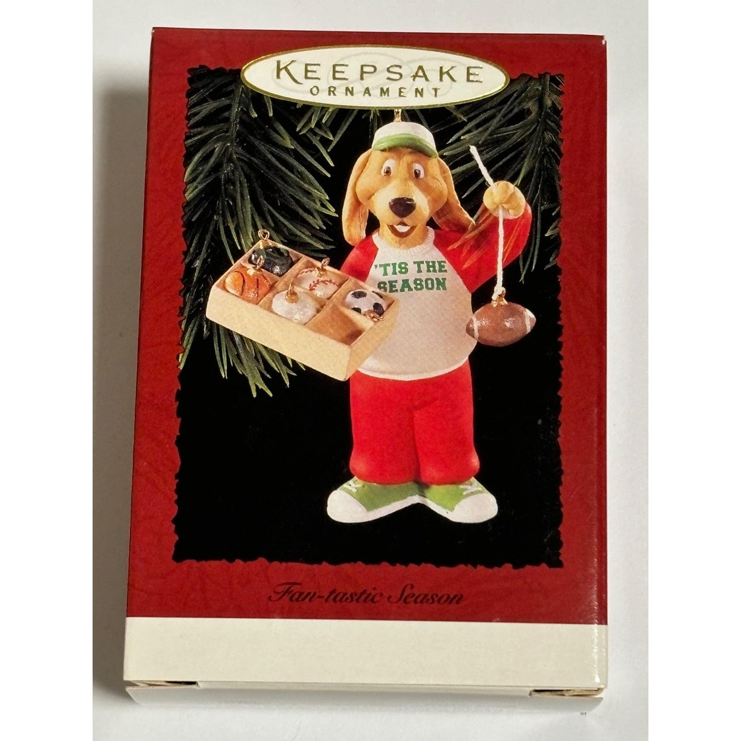 1996 Hallmark Keepsake Fan-tastic Season Christmas Decorative Holiday Ornament