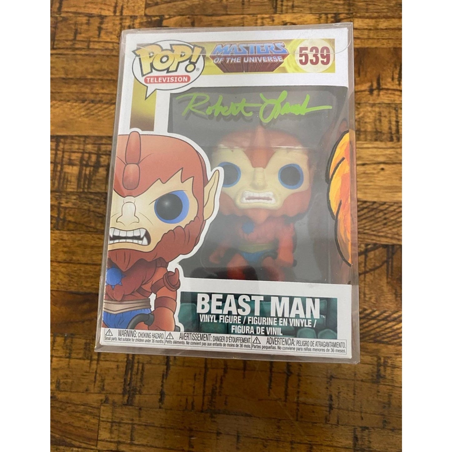 Funko Pop MOTU Masters Universe Beast Man 539 Signed Illustrated by Robert Lamb