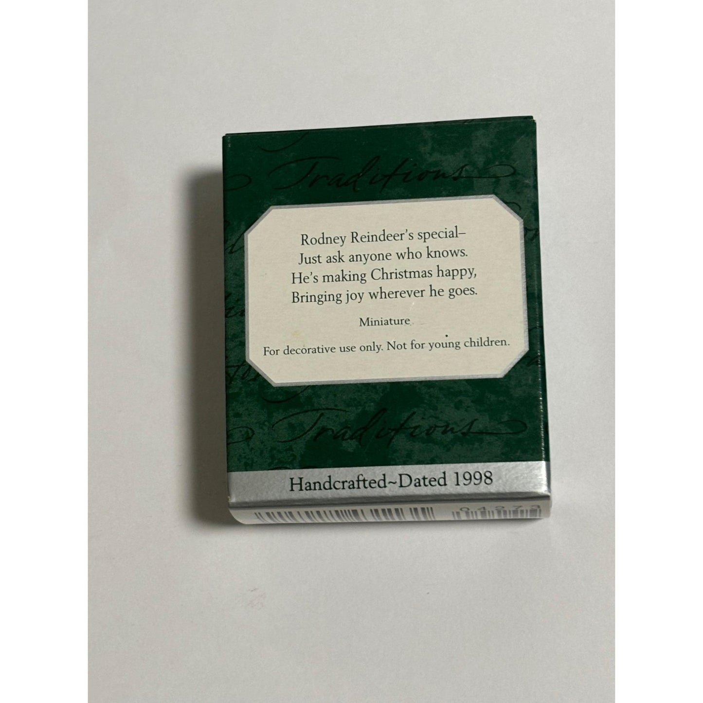 1998 SHARING THE JOY-Rodney Reindeer Hallmark Keepsake Miniature Ornament