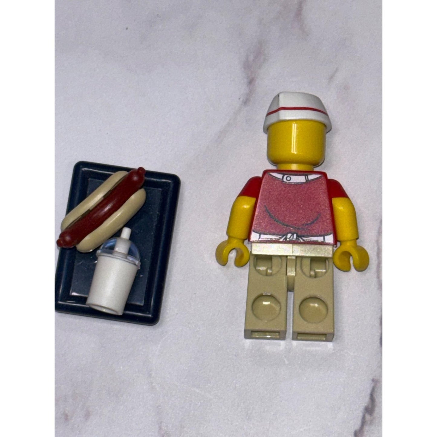LEGO minifigure Hot Dog Vendor col17-6 col291 CMF Series 17 71018