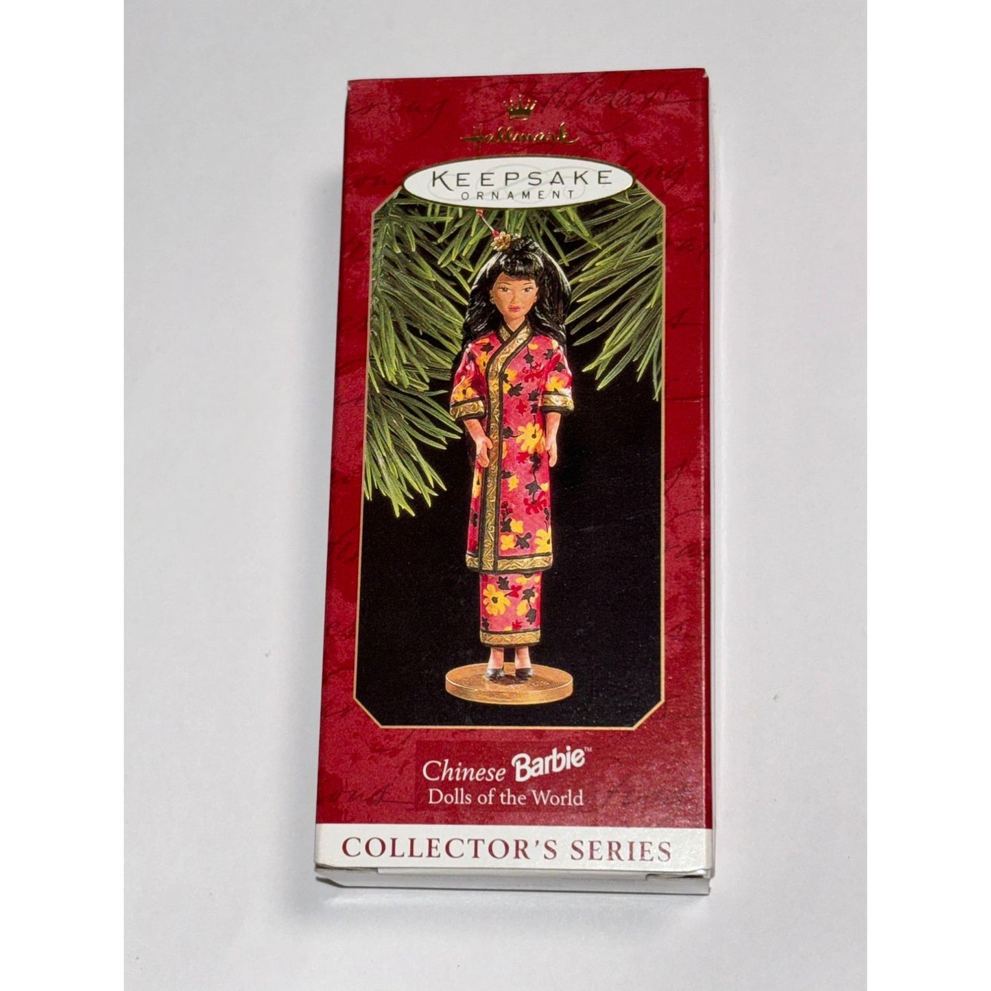 1997 Hallmark Keepsake Chinese Barbie Ornament Dolls Of The World 2nd in Series
