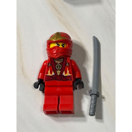 LEGO Minifigure Kai Rebooted with ZX Hood njo205 Ninjago Red Ninja