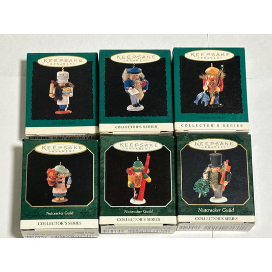 Lot of 6 Hallmark Keepsake Miniature Nutcracker Guild Ballet Ornaments
