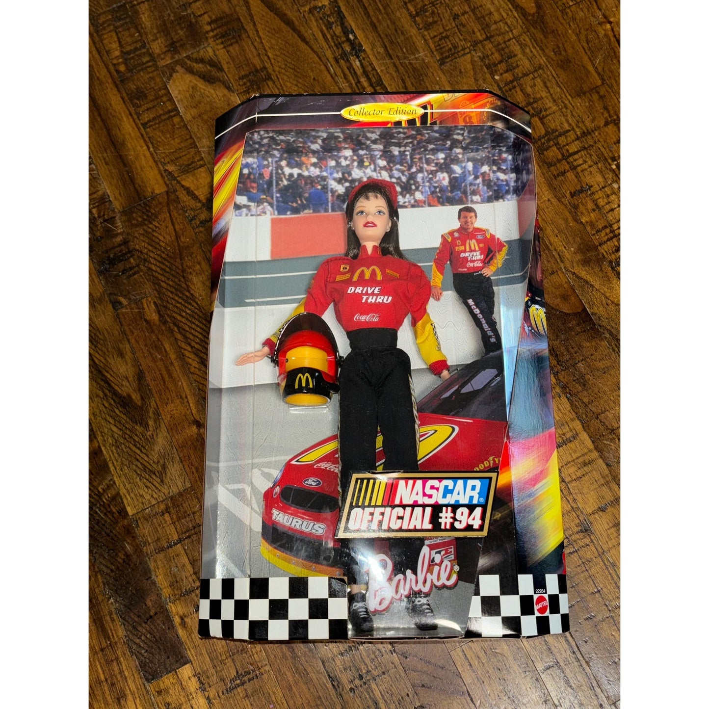 Lot of 2 NASCAR Barbie Dolls 50th anniversary 20442 & McDonald’s 22954