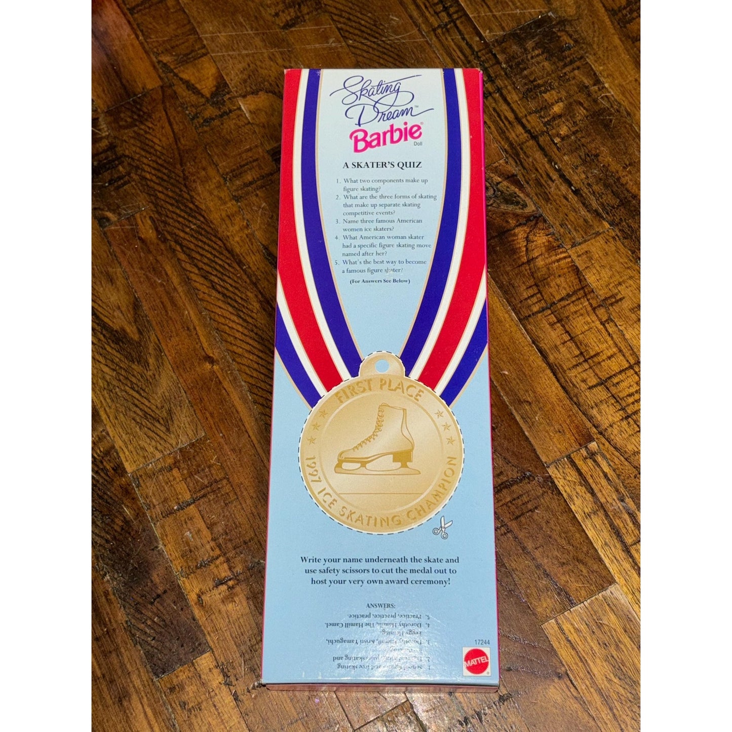 Skating Dream Barbie Doll Wal-Mart Special Edition 1996 Mattel No. 17244