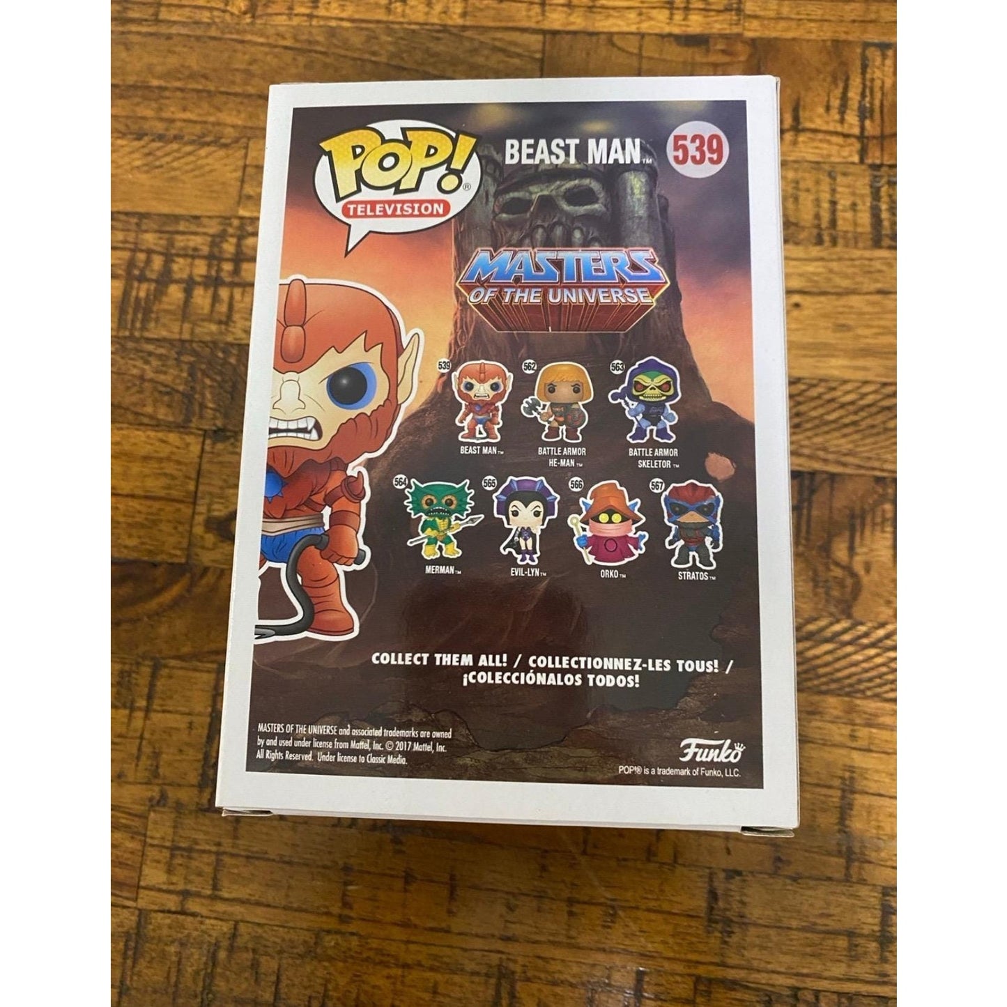 Funko Pop MOTU Masters Universe Beast Man 539 Signed Illustrated by Robert Lamb