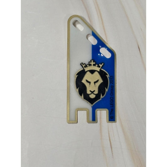 1x Lego Plastic Flag B-Ware Used Blue White Lion Crown 14530A 70404PLS01A