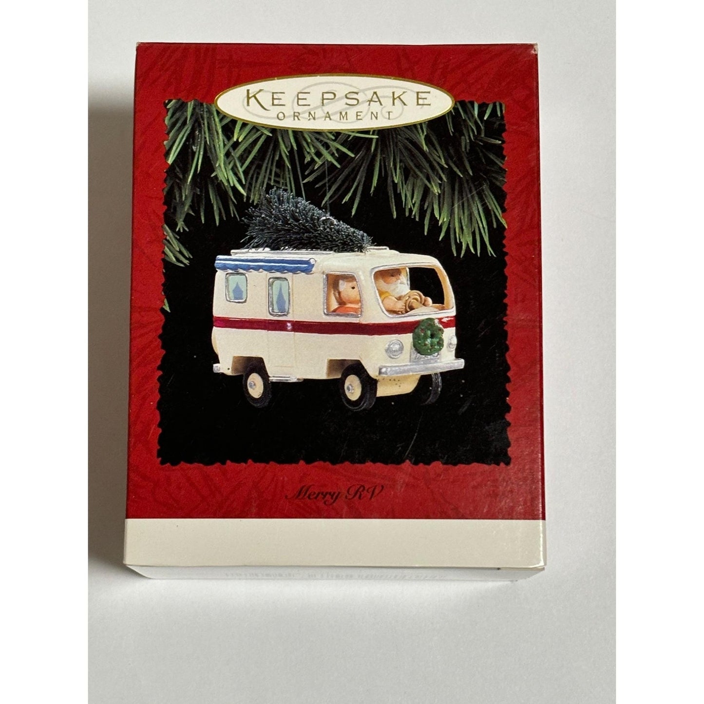 1995 Vintage Hallmark Keepsake Ornament Water Sports Skiing Santa & Mrs. Claus