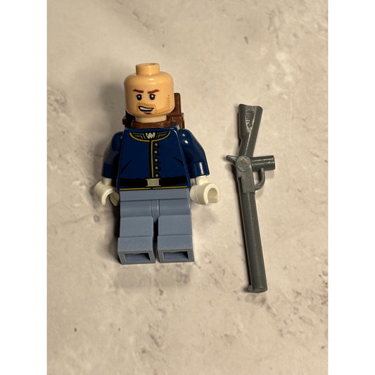 LEGO Lone Ranger Calvary Soldier Open Mouth TLR021 Minifigure from 79106