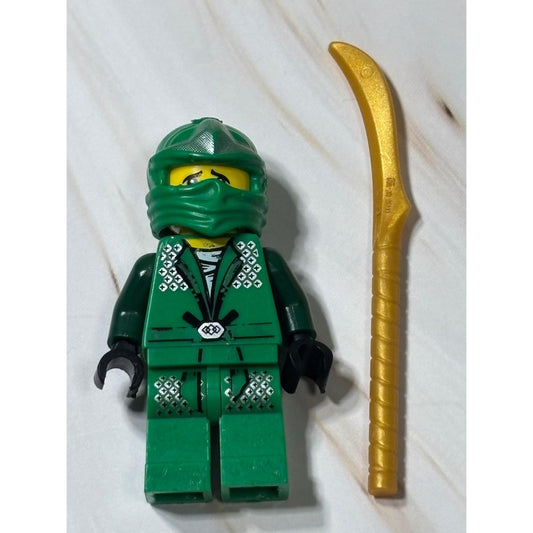 LEGO Ninjago Lloyd ZX Green Minifigure Shoulder Armor njo065 9450 9574 w/ Swords