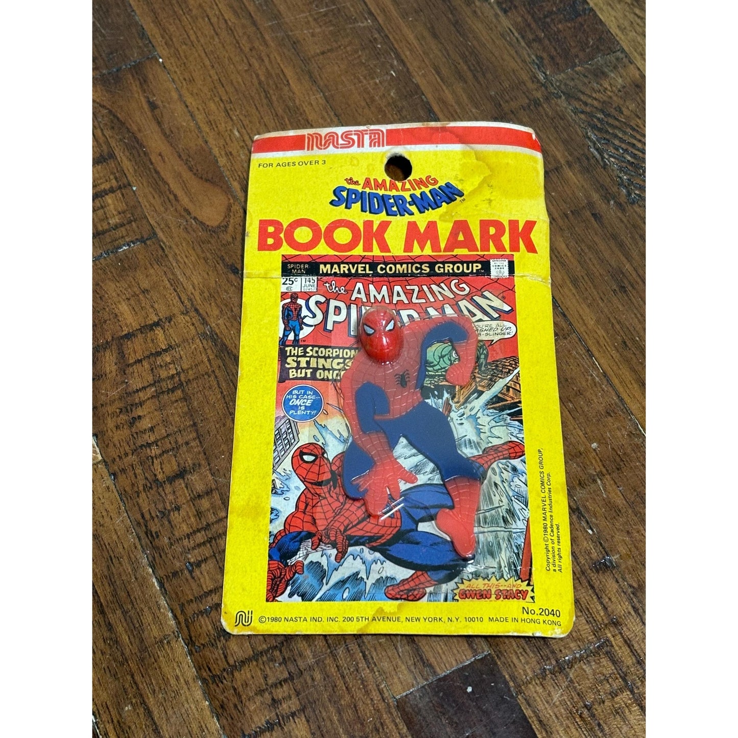 Vintage Spider Man Book Mark 1980 NEW