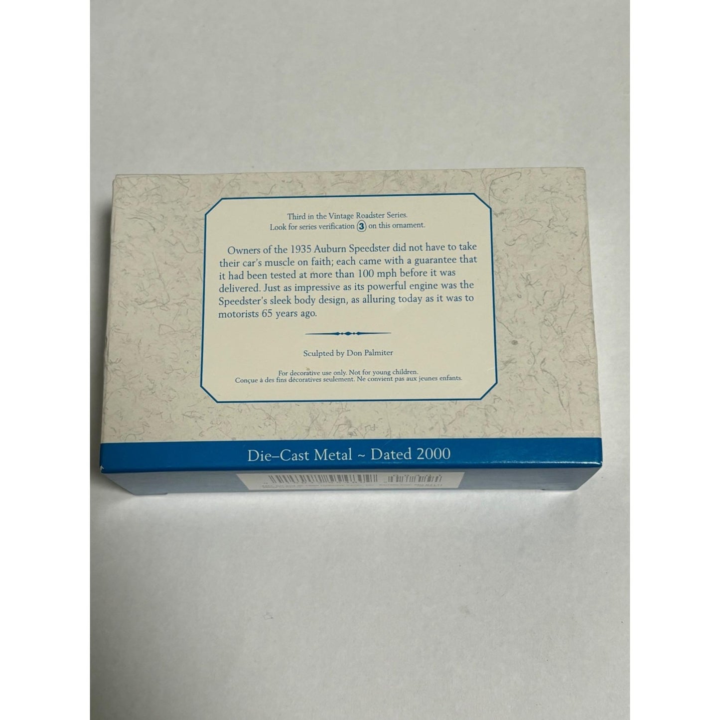 2001 Hallmark Ornament 1930 Cadillac #4 in Series Vintage Roadster Car