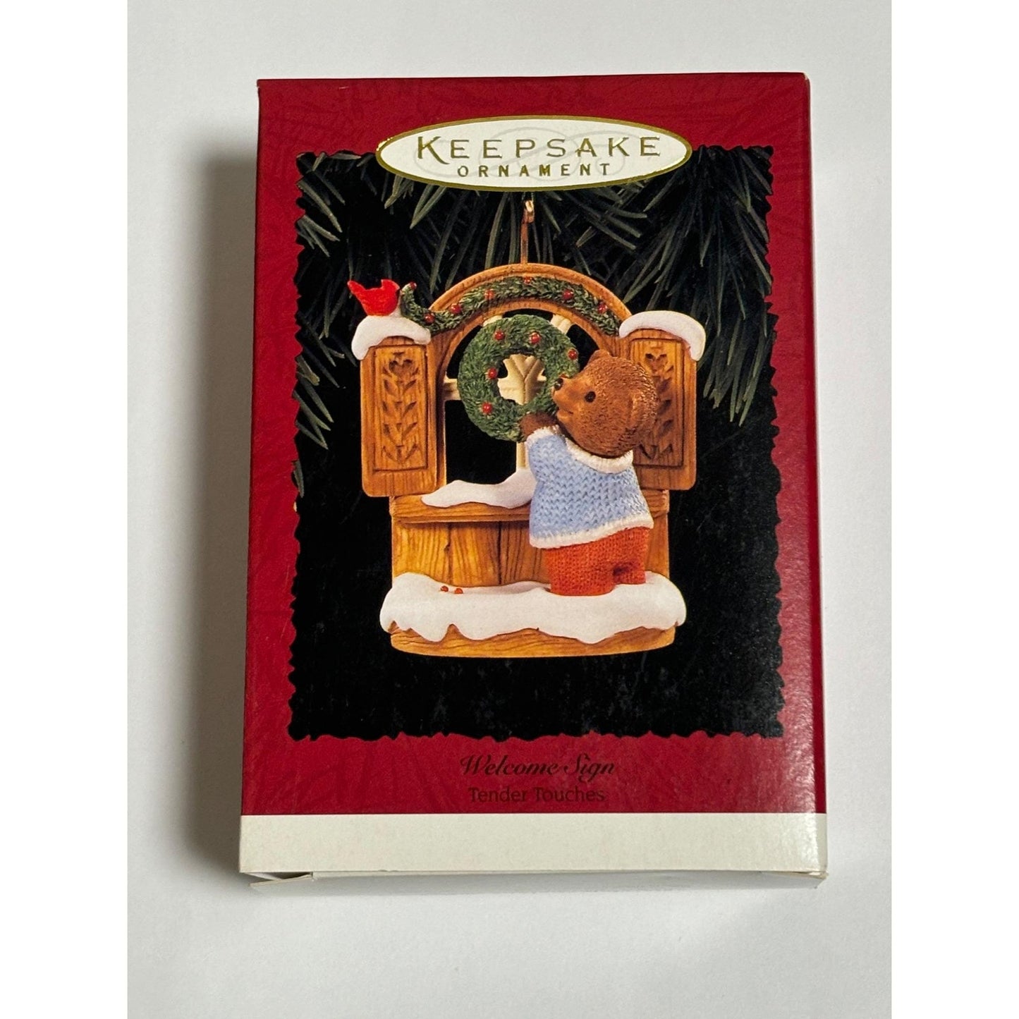 Welcome Sign #4 Hallmark Keepsake Christmas Ornament 1996 Bear