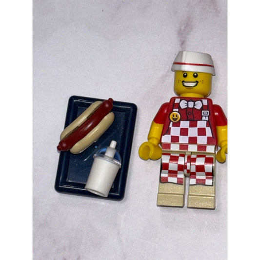 LEGO minifigure Hot Dog Vendor col17-6 col291 CMF Series 17 71018