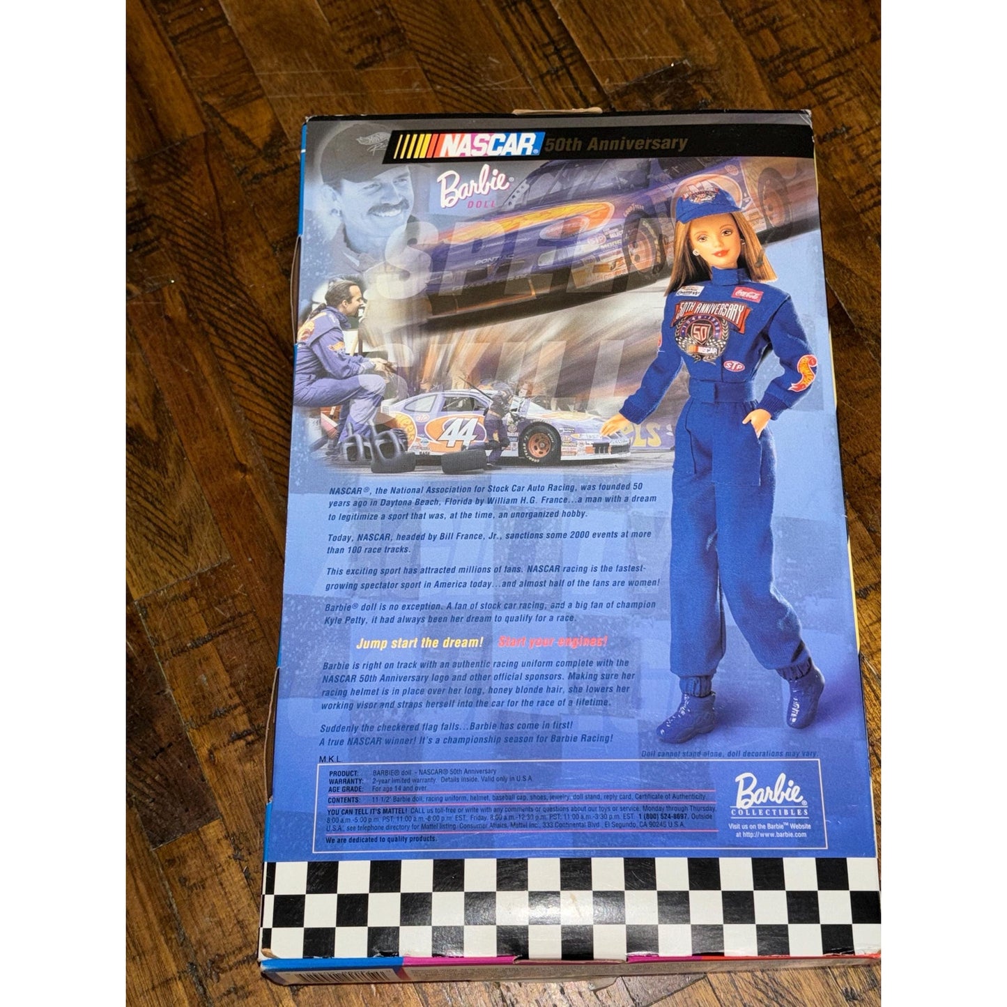 Barbie 50th Anniversary NASCAR Collector Edition Doll #20442 Mattel 1998