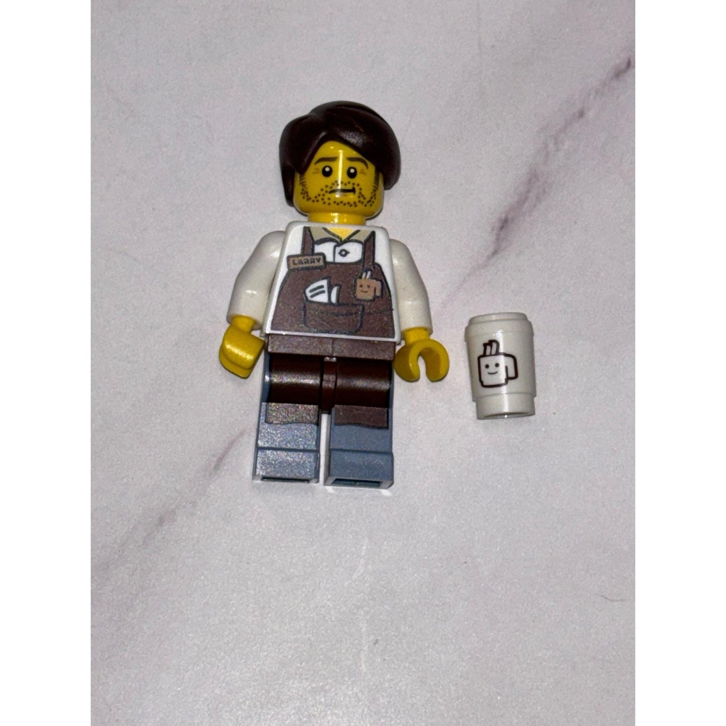 LEGO minifigure Larry the Barista coltlm-10 The LEGO Movie CMF Series 1