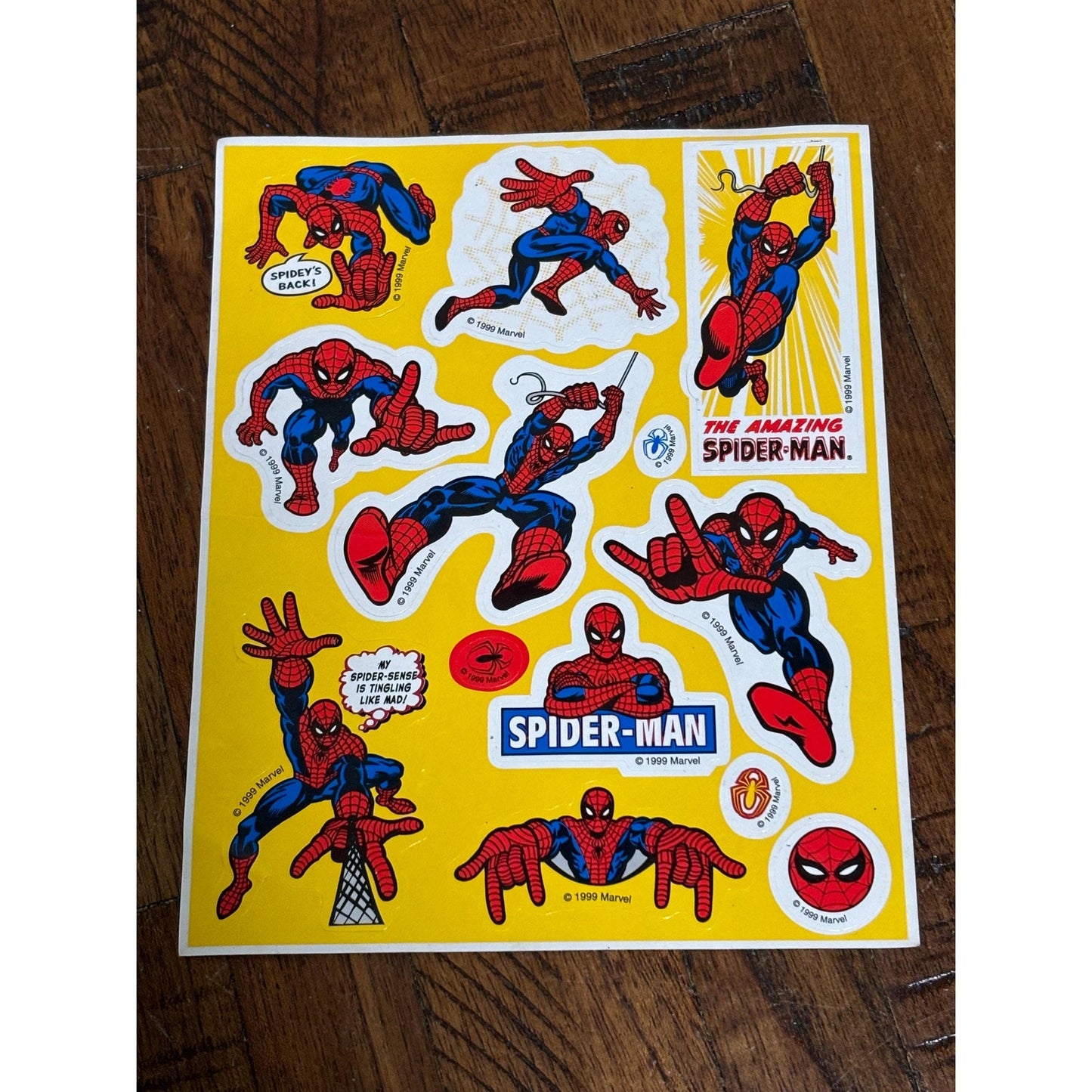Vintage 1999 New Spider-man Party Favor Stickers - MARVEL KIDS