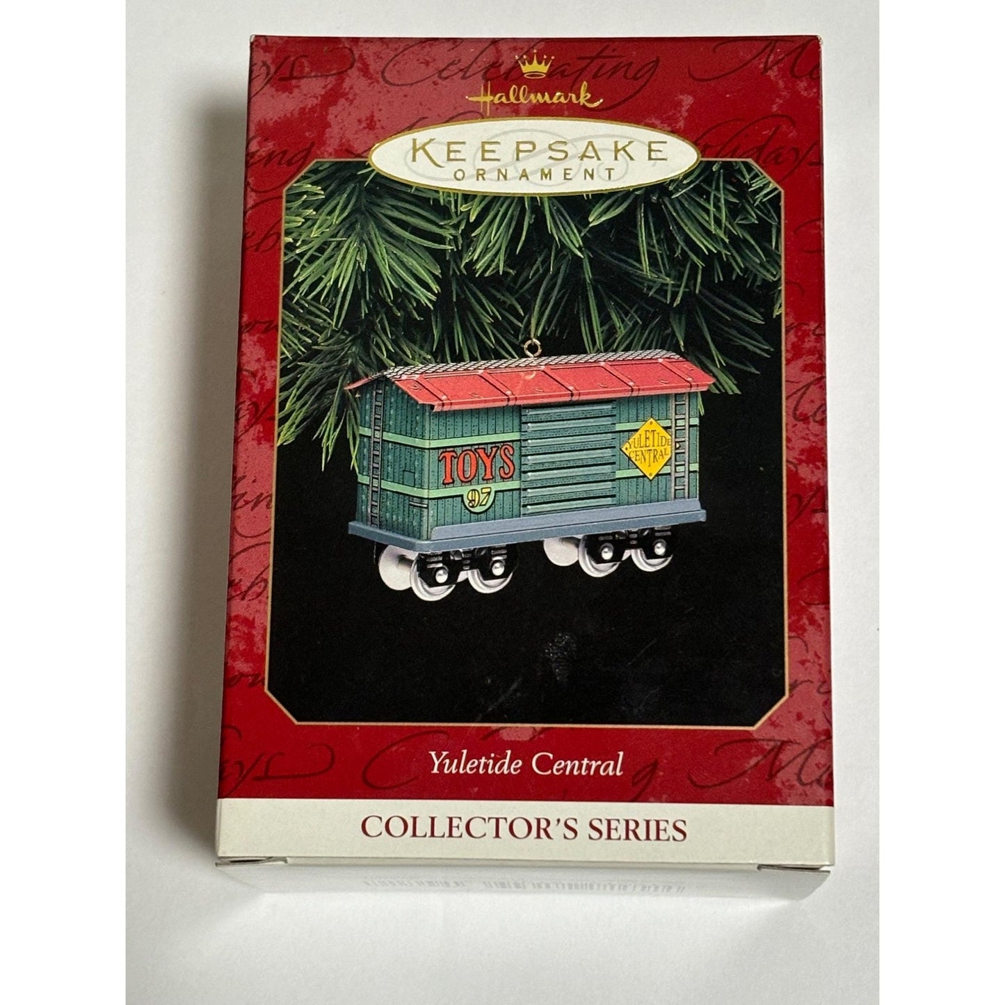 Lot of 3 Hallmark Christmas Yuletide Central Train Ornaments 3 4 5 in Series