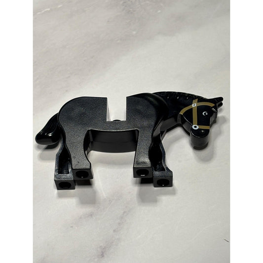 1x Lego Animal Horse Black Pupils White Bridle Light Nougat 7187 4493c01pb07