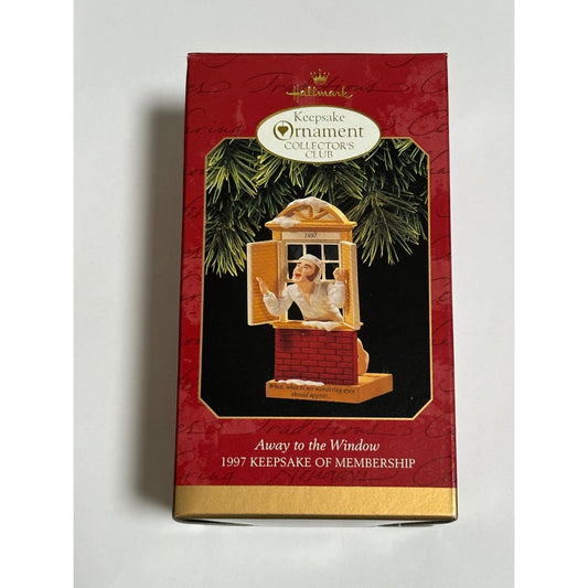 Hallmark "Away To The Window" Christmas Ornament 1997 Keepsake Collector's Club
