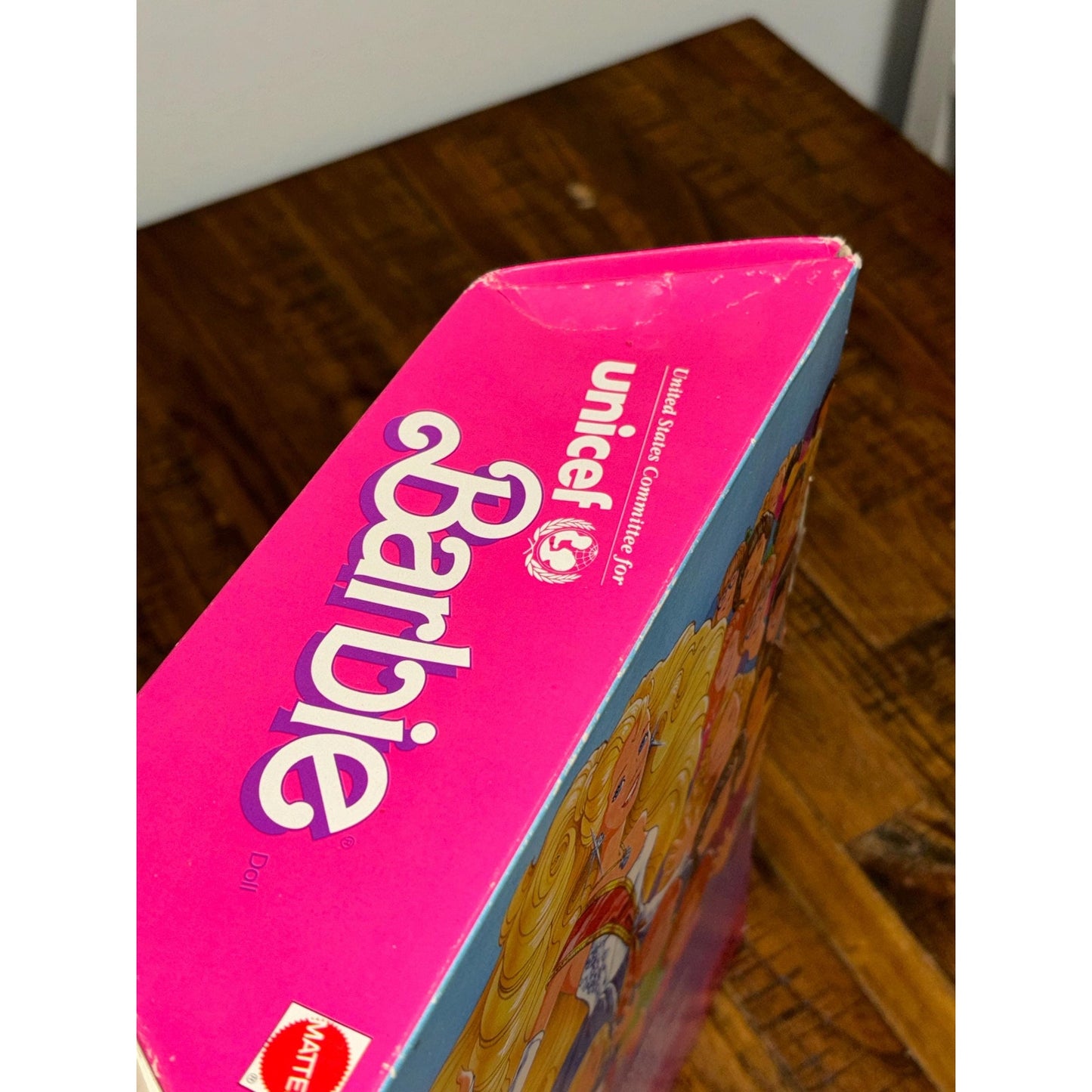 Vintage 1989 UNICEF Blonde BARBIE Girl Red, White & Blue Patriotic NRFB #1920