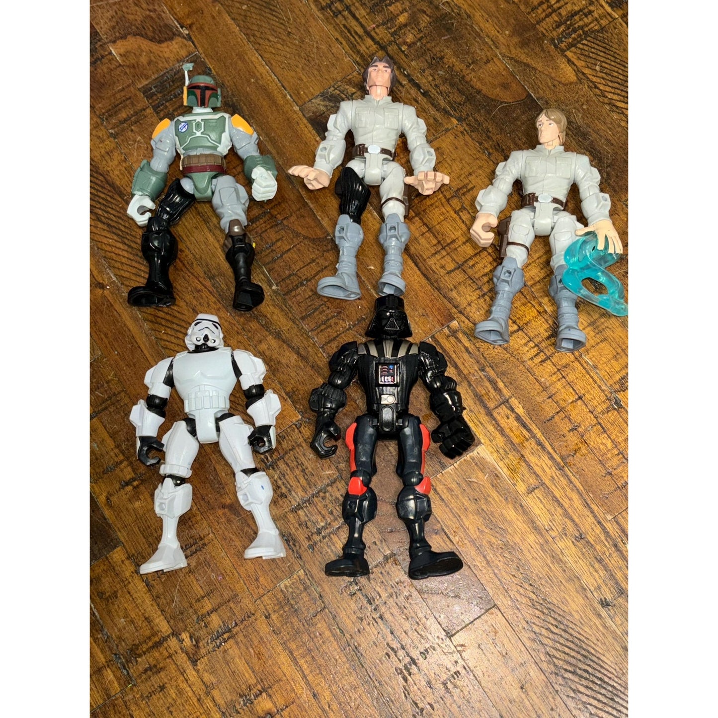 Lot 5 Star Wars Hero Mashers Garazeb Darth Vader Boba Fett Han Solo Stormtrooper