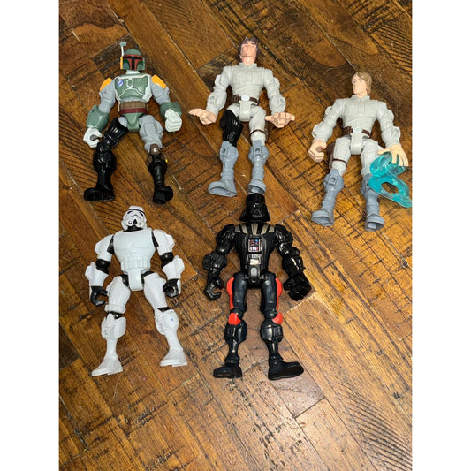 Lot 5 Star Wars Hero Mashers Garazeb Darth Vader Boba Fett Han Solo Stormtrooper