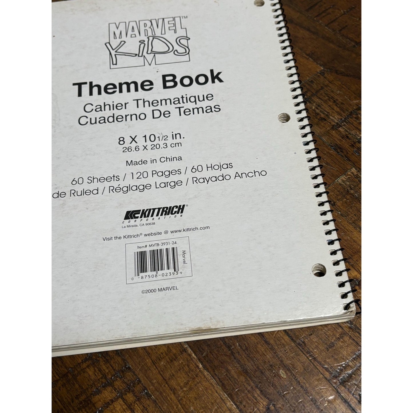 Lot of 2 Vintage Spiderman Notebook Bundle 2000 Marvel